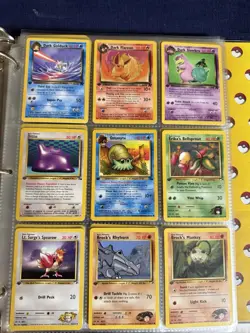 543 Pokemon Card Binder Vintage 15 Holos 1st Edition Base Jungle Fossil Rocket - Image 4