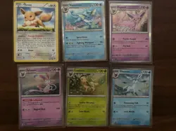 Pokemon TCG 6 Card Lot Eeveelutions Mixed - MP/NM - Image 1