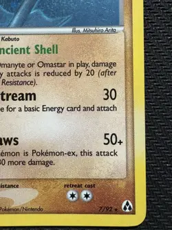 Pokemon TCG Kabutops EX Legend Maker 7/92 Holo Rare LP Excellent Vintage Card - Image 4