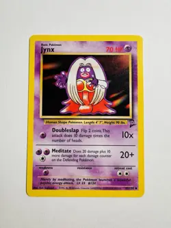 Pokemon TCG Jynx Base Set 2 Unlimited Uncommon Card 45/130 Vintage - Image 1