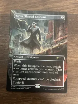 Silver Shroud Costume - MTG Borderless Fallout Secret Lair Promo *FOIL* NM Magic - Image 1