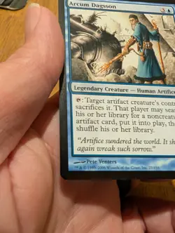 Magic: The Gathering Arcum Dagsson Rare Coldsnap Legendary Creature Blue Wizards - Image 5