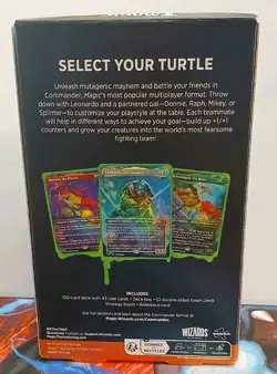Magic The Gathering- Teenage Mutant Ninja Turtles COMMANDER DECK Sealed in Box - Image 5