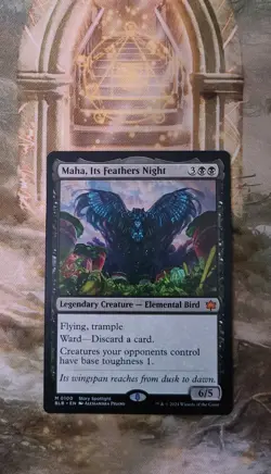 Maha, Its Feathers Night Bloomburrow Regular - Image 1