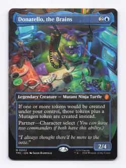 Donatello (Borderless) 0002 (M) MTG Commander Teenage Mutant Ninja Turtles (TMC) - Image 1