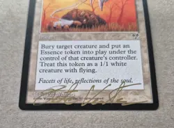GOLD SIGNED Unplayed NM Magic MTG Afterlife Mirage Pete Venters Edh Cube Vintage - Image 2