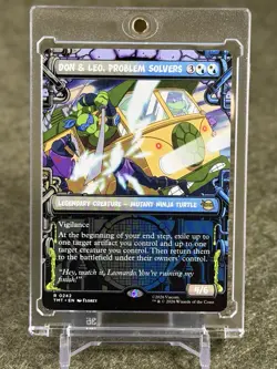 Don & Leo, Problem Solvers 🐢 RARE SHOWCASE #242 Teenage Mutant Ninja Turtle MTG - Image 1