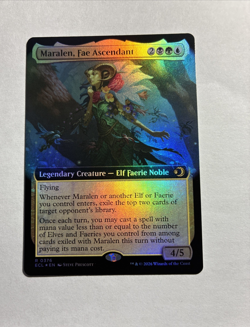 Maralen, Fae Ascendant (Extended Art) - Lorwyn Eclipsed Foil MTG Plus Bonus Rare - Image 1