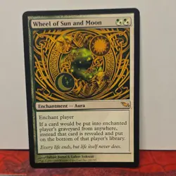 Magic: The Gathering Wheel of Sun and Moon Enchantment Aura 243/301 White Green - Image 1