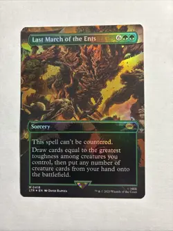 Last March of the Ents Borderless The Lord of the Rings Foil MTG + 2 Bonus Rares - Image 1