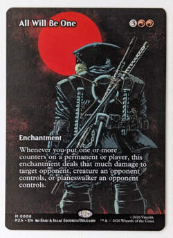 All Will Be One (8) Borderless, TMNT Ninja Turtles PZA, Magic MtG, Regular - NM! - Image 1