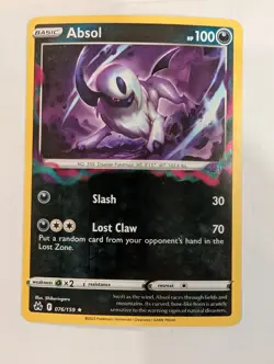 Absol 076/159 - Crown Zenith Reverse Pokemon Holo Foil Nice! - Image 1