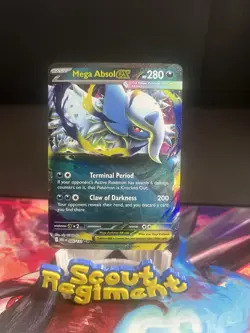 Mega Absol ex 086/132 Mega Evolution Ultra Rare Holo Pokemon Card NM - Image 1