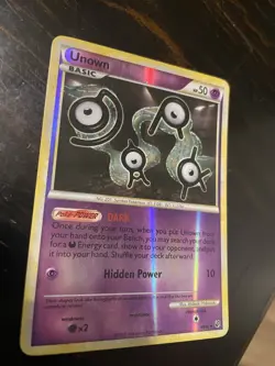 Pokemon Undaunted Unown 40/90 Reverse Holo, NM - Image 1
