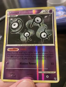 Pokemon Undaunted Unown 40/90 Reverse Holo, NM - Image 3