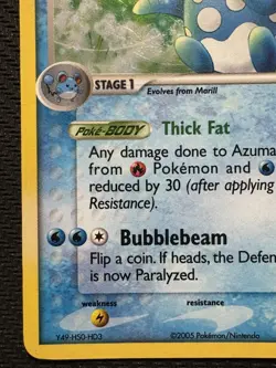 Pokemon TCG Azumarill EX Delta Species 114/113 Secret Special Holo Rare HP Dmg - Image 5