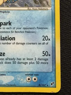 Pokemon TCG Gyarados EX Deoxys Holo 8/107 2005 Heavily Played HP Condition Card - Image 4