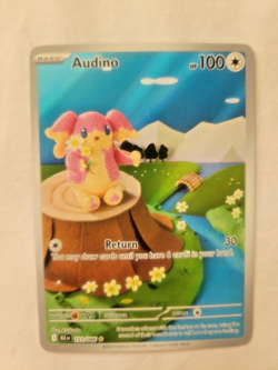2025 Pokemon Full Art/Illustration Rare Holo Audino (151/086) Black Bolt (NM) - Image 2