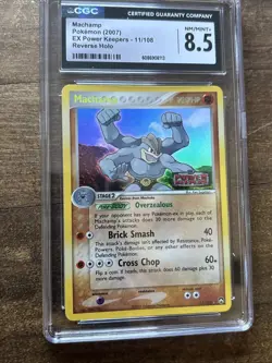 Pokemon EX Power Keepers Reverse Foil Machamp Holo Rare 11/108 CGC NM/MINT+ 8.5 - Image 1