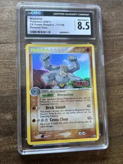 Pokemon EX Power Keepers Reverse Foil Machamp Holo Rare 11/108 CGC NM/MINT+ 8.5 - Image 2