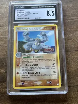 Pokemon EX Power Keepers Reverse Foil Machamp Holo Rare 11/108 CGC NM/MINT+ 8.5 - Image 3