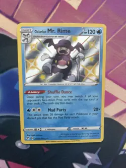 Galarian Mr. Rime SV021/SV122 NM Pokemon Card TCG Shining Fates - Image 1