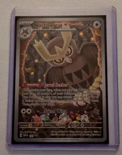 Pokemon TCG Noctowl SVP 147 Pokemon Center Promo - NM Holo - Image 2