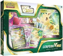 Pokemon TCG Leafeon VStar Special Collection Box Sword & Shield FACTORY SEALED - Image 1