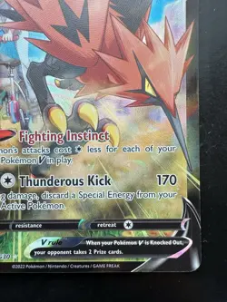 Pokemon Galarian Zapdos V Ultra Rare Full Art Holo Astral Radiance TG19/TG30 NM - Image 5
