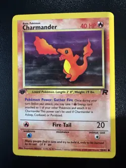Pokemon TCG Team Rocket 1st Edition Charmander 50/82 LP - Image 1