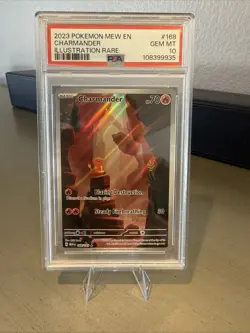 Pokemon 2023 SV 151 Charmander Illustration Rare PSA 10 - Image 1