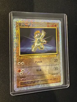 Machop Reverse Holo 79/110 Legendary Collection 2002 Pokemon TCG LP - WOTC - Image 2