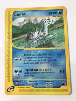 Near MINT Lapras 71/144 Pokemon Card Skyridge - Image 1