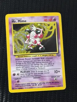 Pokemon Mr. Mime Jungle Holo Rare Card 6/64 Unlimited 1999 English WOTC - Image 1
