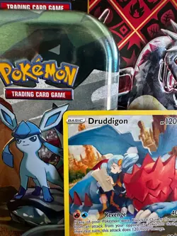 Pokemon TCG Druddigon TG09/TG30 Ultra Rare Silver Tempest - Image 2