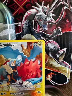 Pokemon TCG Druddigon TG09/TG30 Ultra Rare Silver Tempest - Image 3