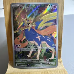 Zacian 100/094 Illustration Rare Holo ME02: Phantasmal Flames Pokemon NM - Image 1