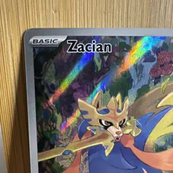 Zacian 100/094 Illustration Rare Holo ME02: Phantasmal Flames Pokemon NM - Image 2