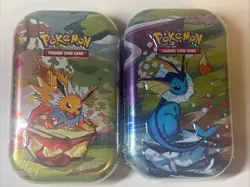 2 x Pokemon TCG Scarlet & Violet Prismatic Evolutions Mini Tins Sealed - Image 1