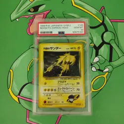 Pokemon TCG Team Rockets Zapdos No. 145 PSA 10 Gym 2 Japanese Holo Rare Card - Image 1