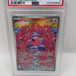 2023 Pokemon Pal EN - Flamigo Illustration Rare - 227/193 - PSA 8 - Image 4