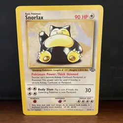 Snorlax 27/64 Jungle Regular Non Holo Unlimited Pokemon WOTC LP - Image 1