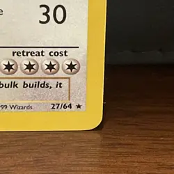 Snorlax 27/64 Jungle Regular Non Holo Unlimited Pokemon WOTC LP - Image 4