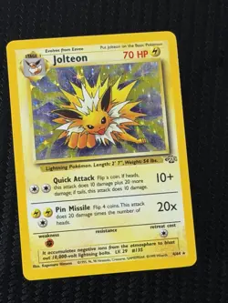 Pokemon TCG Jolteon Jungle 4/64 Holo Unlimited Holo Rare - LP - Image 1