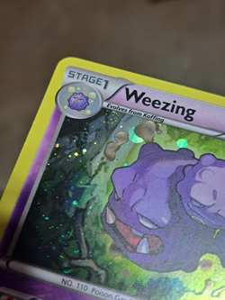 2016 Pokemon TCG: XY Evolutions- Weezing (#XY163) Promo ** Cosmos Swirls - Image 2