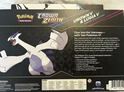 Pokemon TCG Crown Zenith Lugia v Unown v Special Collection Box Sealed - Image 2