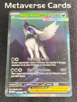 2025 Pokemon TCG Mega Absol ex 180/132 Me01 Special Illustration Rare EN - Image 1