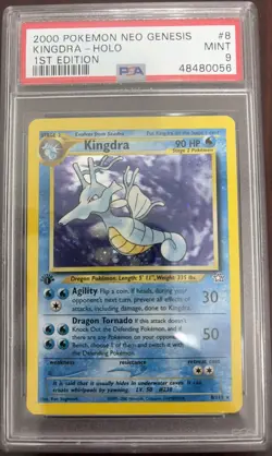 2000 Pokemon Neo Genesis Kingdra- Holo 1st Edition PSA 9 Mint - Image 4