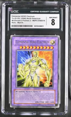 Elemental Hero Electrum MDP2-EN001K Mail-in Yu-gi-oh! CGC 8 Nm/mint *011 - Image 1