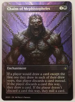 Chains of Mephistopheles FOIL Proxy Playtest Card with Custom Fantasy Art - Image 4